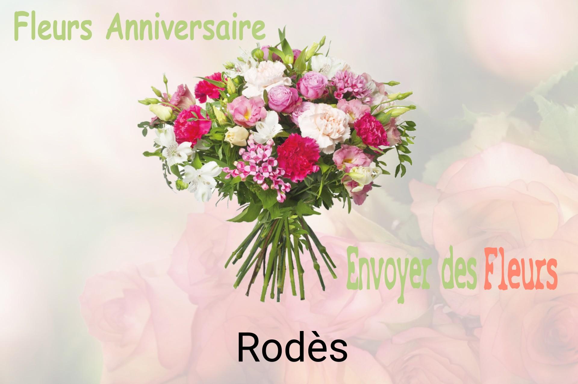 Bouquet de fleurs d’anniversaire livré à Rodès